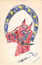 VIEUX PAPIER COLLAGE TIMBRE
