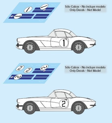 Décals corvette sebring - décals,