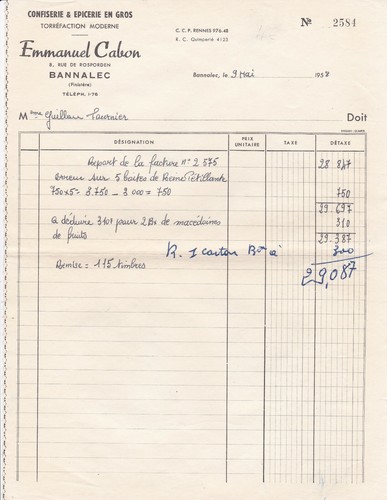 Bannalec cabon confiserie - bannalec,