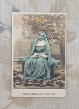 Carte Postale Ancienne Religieuse Nonne Soeur Catholique CPA L'année 1900