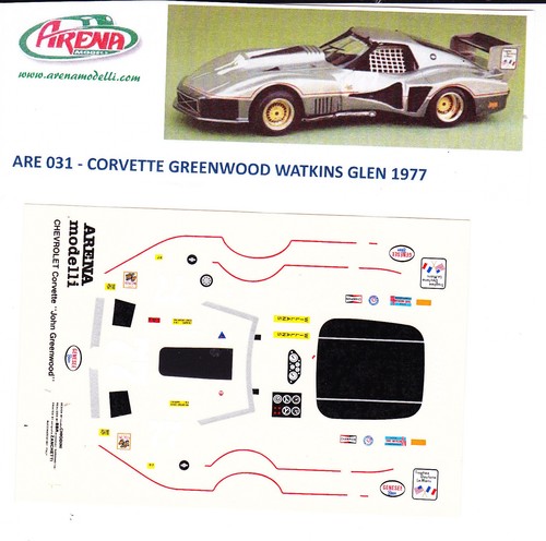 Decal corvette greenwood - corvette,