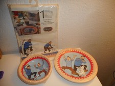 TINTIN  HERGE collection TIFANY  1993  sets assiettes creuses et plates + nappe