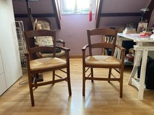 2 fauteuils bois paillés très bon état