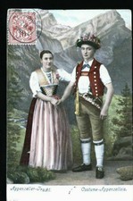 SUISSE  CARTE COSTUME 