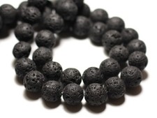 4pc - Perles de Pierre - Lave