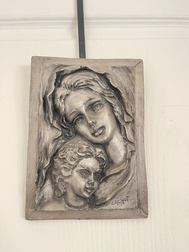 Sculpture tableau etain - sculpture, jeune