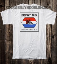 Retro Hot Rod Tee T Shirt Drag Racing Raceway Park NJ  Englishtown