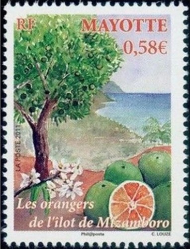 Mayotte 252 mnh oranger de - mnh,