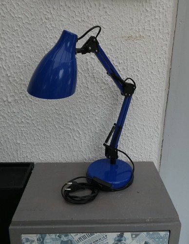 Lampe bureau bleue - de,