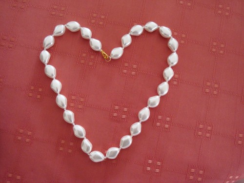 Collier perles nacrees - -, neuf