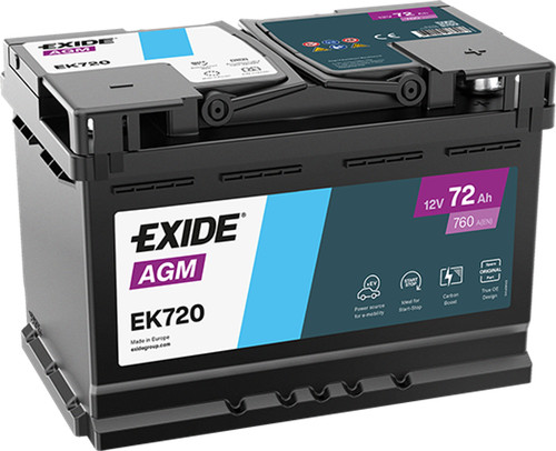 Batterie exide ek720 agm - batterie,
