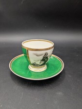 TASSE & SOUS TASSE VERTE & OR