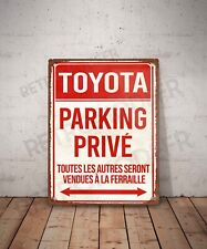 Plaque métal vintage Toyota