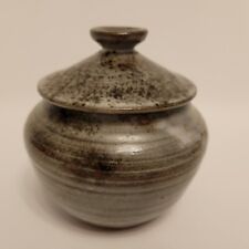 Ceramic Sugar Pot Signed Ceramist Potter To Identify 
