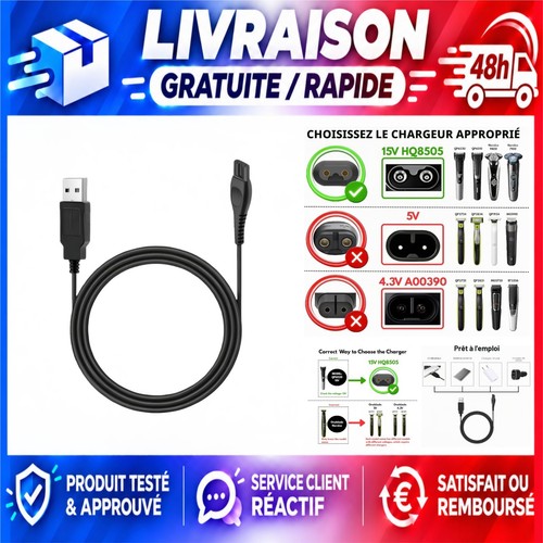 Câble charge usb 15v - usb,