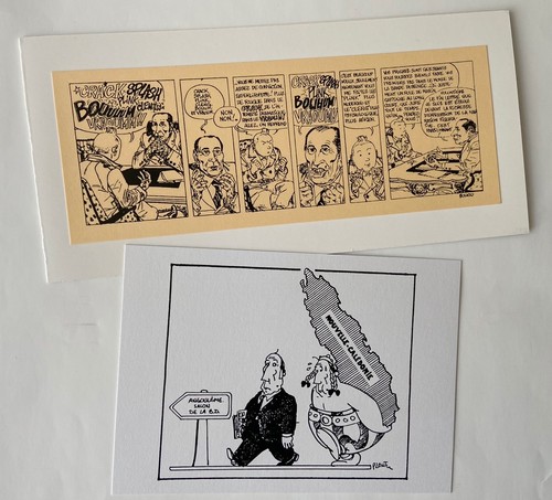 Cartes cp sur mitterrand - &,