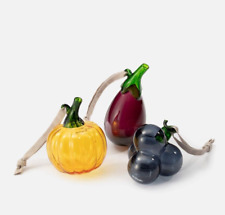 iittala Mini Verre Ornement Fruits & Légumes Lot de 3 avec Boîte MINT OOP