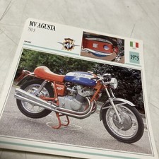 MV Agusta 750 S 1973 carte moto collection Atlas Italie