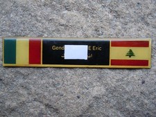 INS 210 . GENDARMERIE . OPEX . LIBAN . PLAQUE  ATTRIBUEE . LOCAL . RARE  SUPERBE