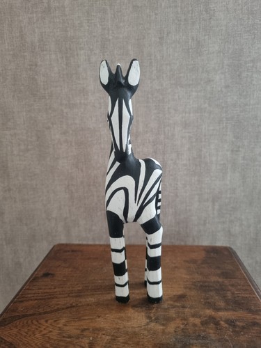 Zèbre bois sculpté - en, et
