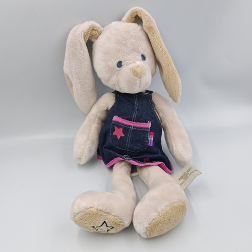 Doudou musical lapin bleu
