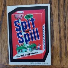 1973 SPIT AND SPILL  TOPPS WACKY PACKAGES # 3 EX-SHARP!
