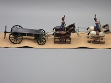 LEAD CBG-MIGNOT TRAIN WITH ARTILLERY BOX ON ORIGINAL PLATE