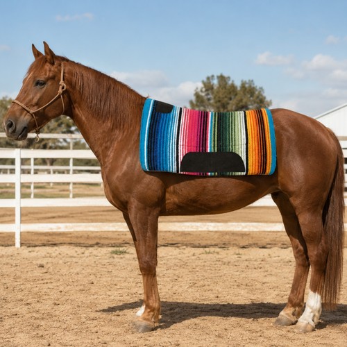 Western saddle pad 30x30 - western, multi