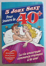 Jeu de société adultes 3 Jeux Sexy pour joueurs de 40 ans et + Strip-poker etc