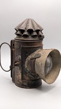 Antique Joyce & Son Bishops Gate Dark Lantern Policemans Hand Oil Lamp Railway