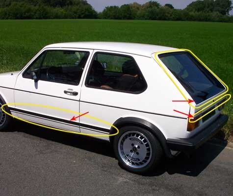 Autocollants carrosserie - de,