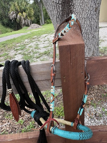 Bitless hackamore rawhide - bitless,