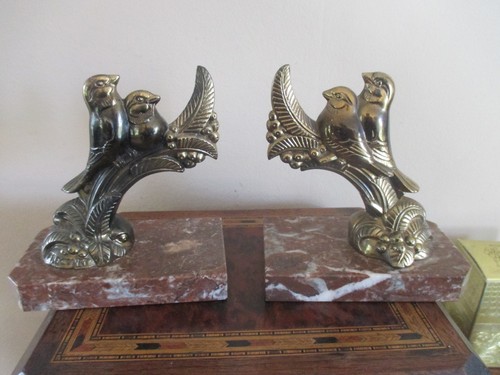 Paire serre livres art deco - de,