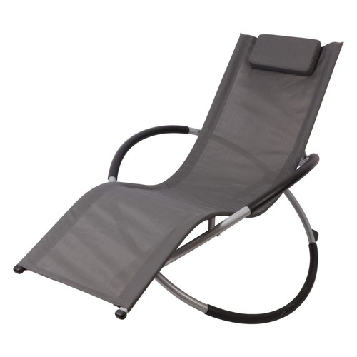 Chaise longue grise relax de - longue,