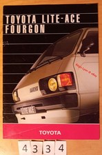 TOYOTA LITE-ACE FOURGON Brochure Fr 12 pages 01/1984