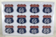 ROUTE 66 USA PLAQUE DE DECO