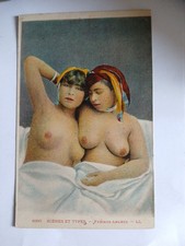 1930s Topless Arab Women Card