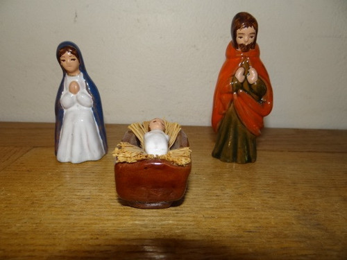 Rare santons terre cuite - santons,