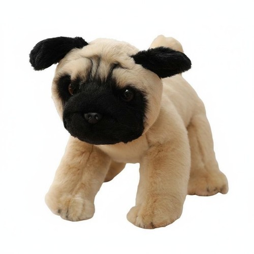 Chien peluche réaliste - en,