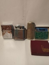 Petrol Lighter Lot Ronson Zippos. Antique Petrol Lighter