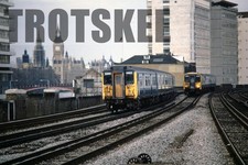 35mm Slide BR British Railways Electric EMU Class 317 5846 Vauxhall 1988
