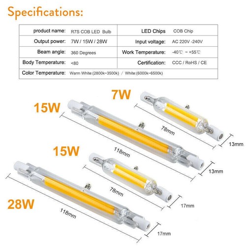 R7s led 78mm - led, 28w