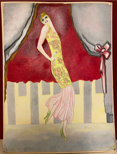 Peinture huile sur papier - peinture, a