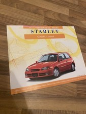 Toyota Starlet Glanza S 96 spec Brochure Ep91 