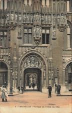 BELGIUM Brussels, portico of City Hall 18757