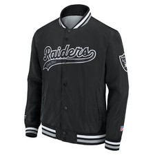 NFL Las Vegas Raiders Veste Collège Sateen Jacket Football