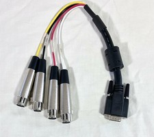 VTG HD15 to 4-XLR Audio Cable