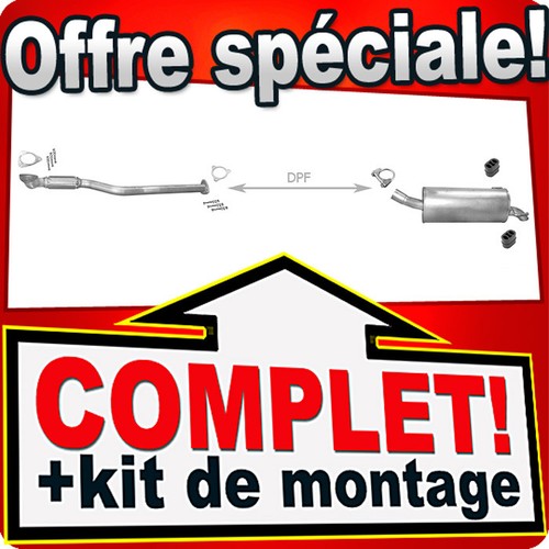 Ligne pot échappement - pot, pour