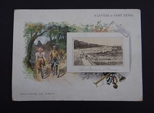 Chromo A LA VILLE DE SAINT-DENIS vélo cycle Farrhad SAINT-GERMAIN PARIS