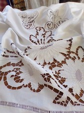 Antique Richelieu sheet with return 228 cm x 340 cm